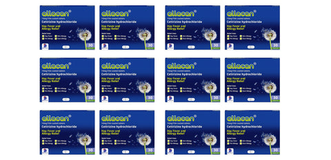 360 Tablets Allacan Cetirizine Hayfever & Allergy Tablets (12 Month Supply)