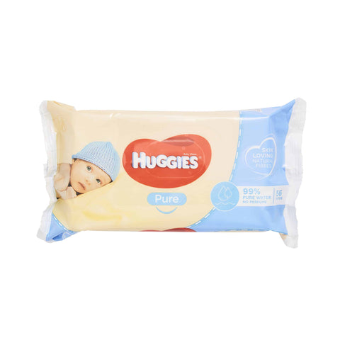 Huggies Pure Baby Wipes 56’s