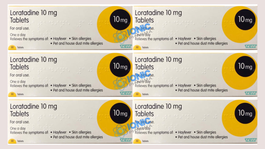 Loratadine Hayfever & Allergy Relief 10mg Tablets (6 Packs)