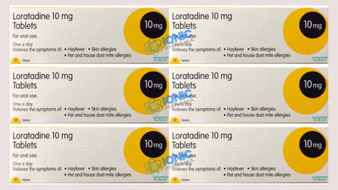 Loratadine Hayfever & Allergy Relief 10mg Tablets (6 Packs)