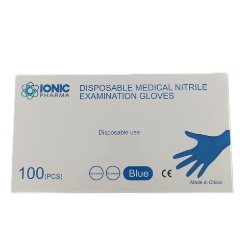 100 Disposable Nitrile Powder Free Medical Grade Premium Protective Gloves