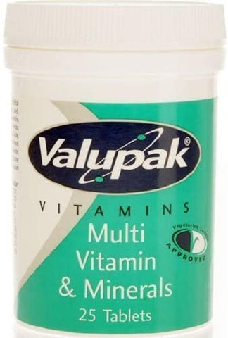 Valupak Multi Vitamin & Minerals 25 Tablets