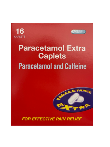 16 Paracetamol Extra Caplets 500/65mg