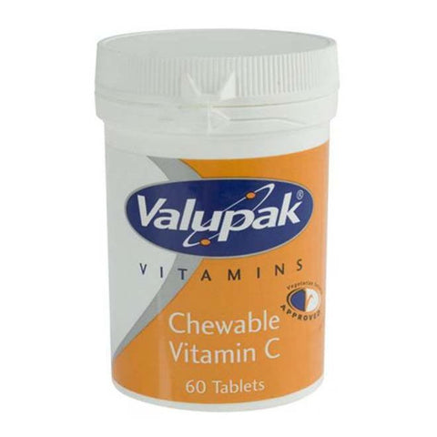 Valupak Vitamin C Chewable 80mg 60 Tablets