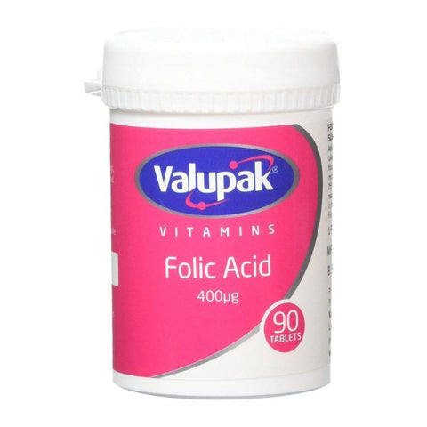 Valupak Folic Acid 400mcg 90 Tablets