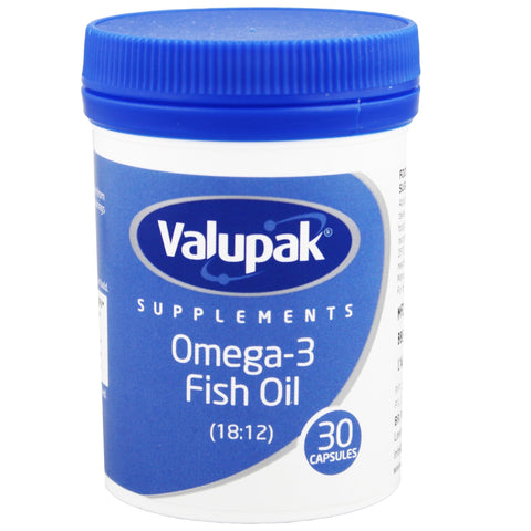 Valupak Omega 3 Fish Oil 1000mg 90 Capsules
