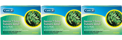 Care Senna 7.5mg 20 Tablets (Pack Of 3)