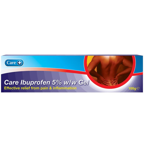 Ibuprofen 5% w/w Gel 100g Care+