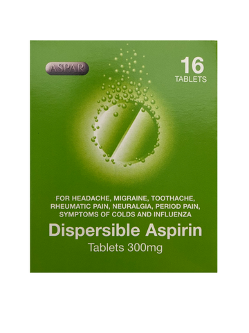 16 Dispersible Aspirin 300mg