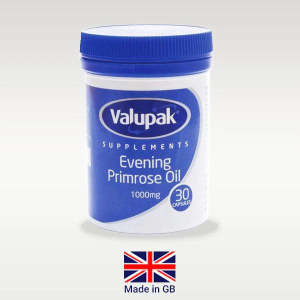 Valupak Evening Primrose Oil 1000mg 30 Capsules