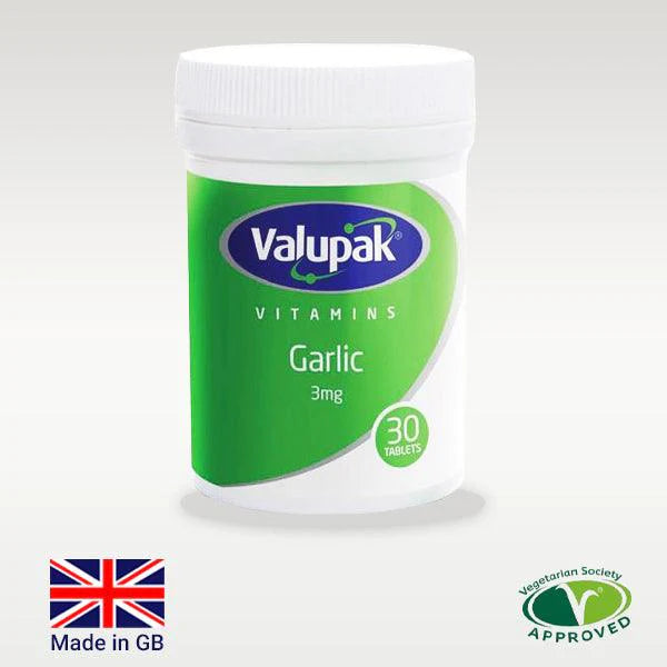 Valupak Garlic 3mg 30 Tablets