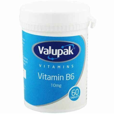 Valupak Vitamin B6 10mg 60 Tabs