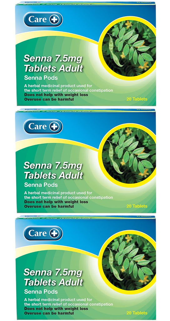 Care Senna 7 5mg 20 Tablets Pack Of 3 Ionic Pharma