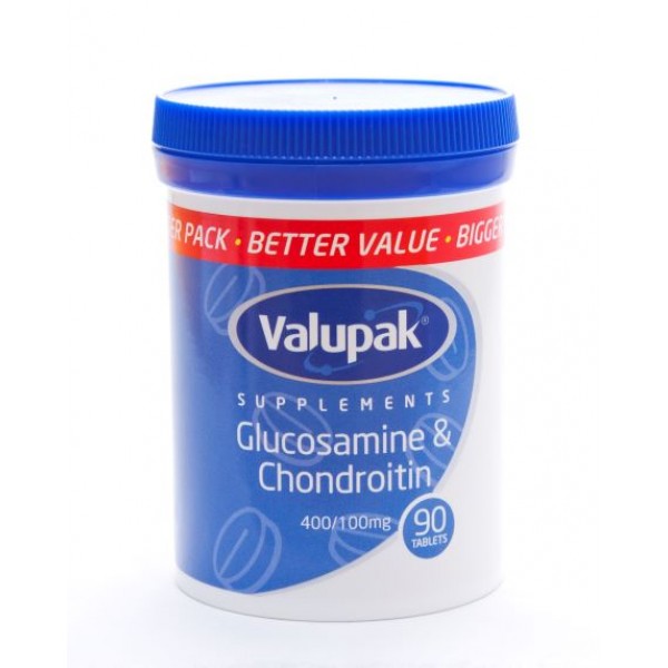 Valupak Glucosamine & Chondroitin - 400/100mg 90 Tabs