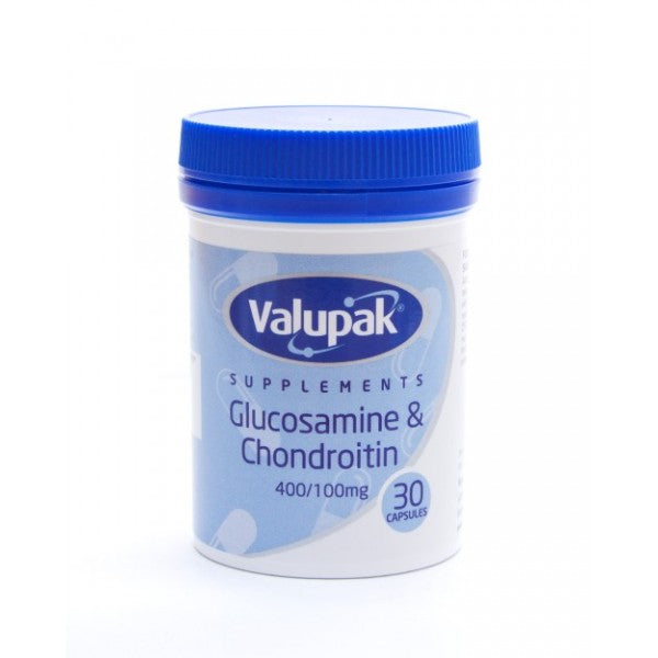 Valupak Glucosamine & Chondroitin - 400/100mg 30 Caps