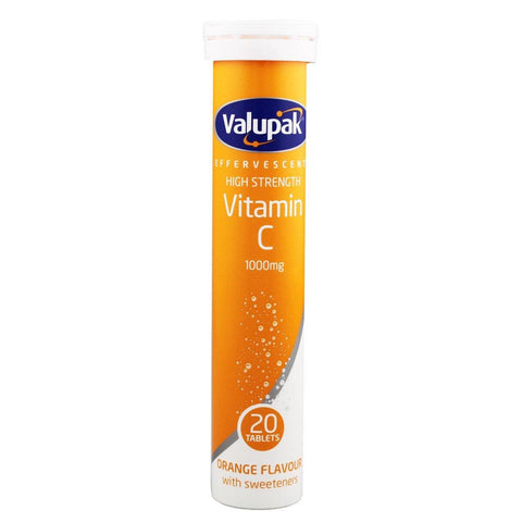 Valupak Vitamin C 1000mg 20 Effervescent Tabs