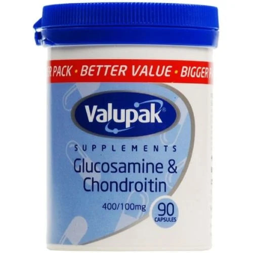 Valupak Glucosamine & Chondroitin - 400/100mg 90 Caps