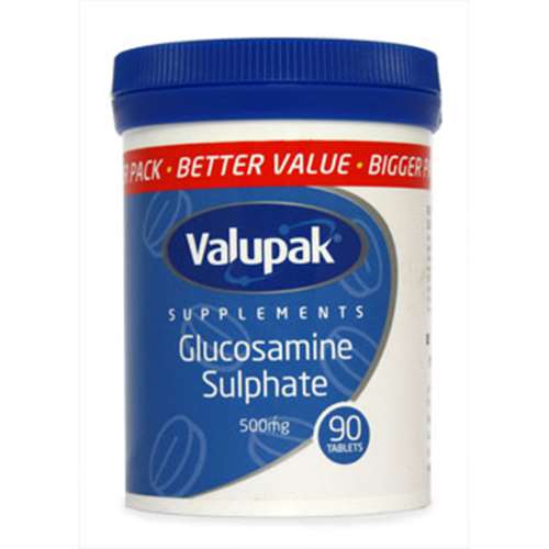 Valupak Glucosamine Sulphate - 500MG 90 Tabs