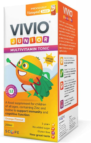 VIVIO Junior Multivitamin Tonic 250ml Orange Flavoured
