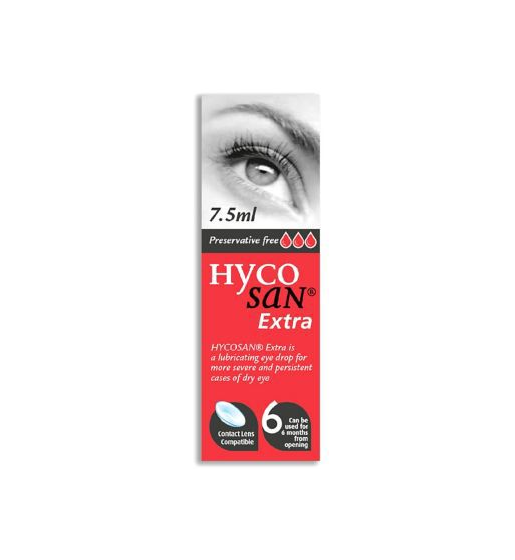 Hycosan Extra Preservative Free Eye Drops 7.5ml Ionic Pharma