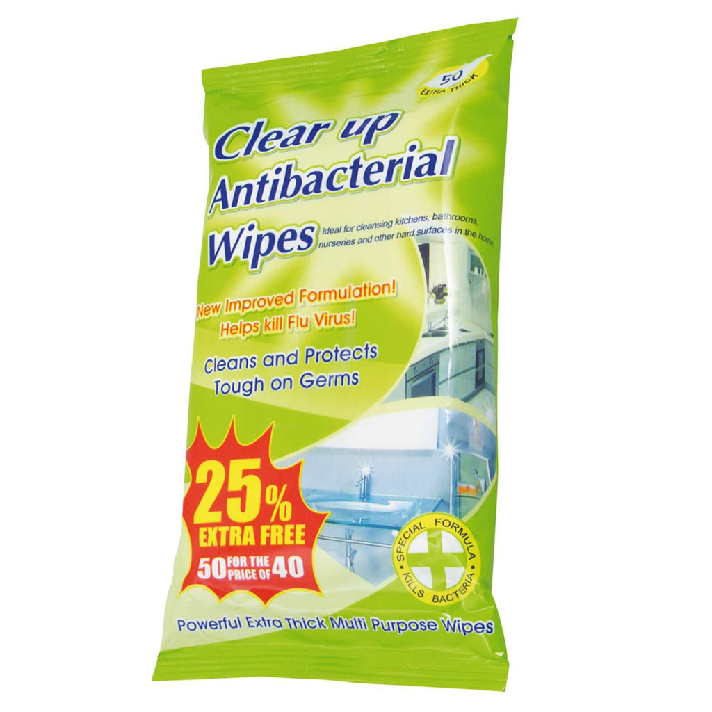 Clear Up Antibacterial Wipes